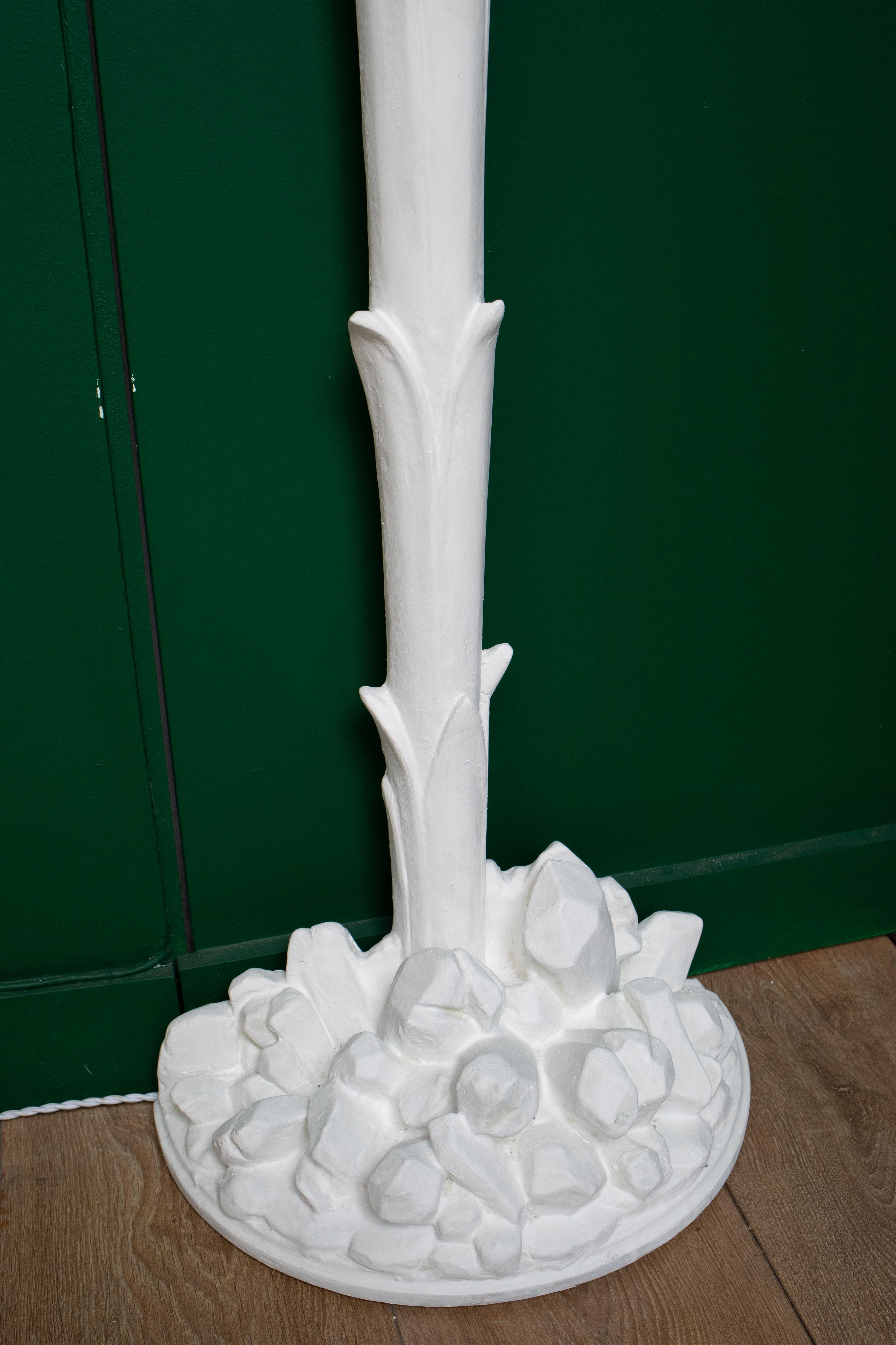 Pair of Wall Mount Plaster  Floor Lamps Torchieres, by Syrie Maugham In Excellent Condition In Miami, FL