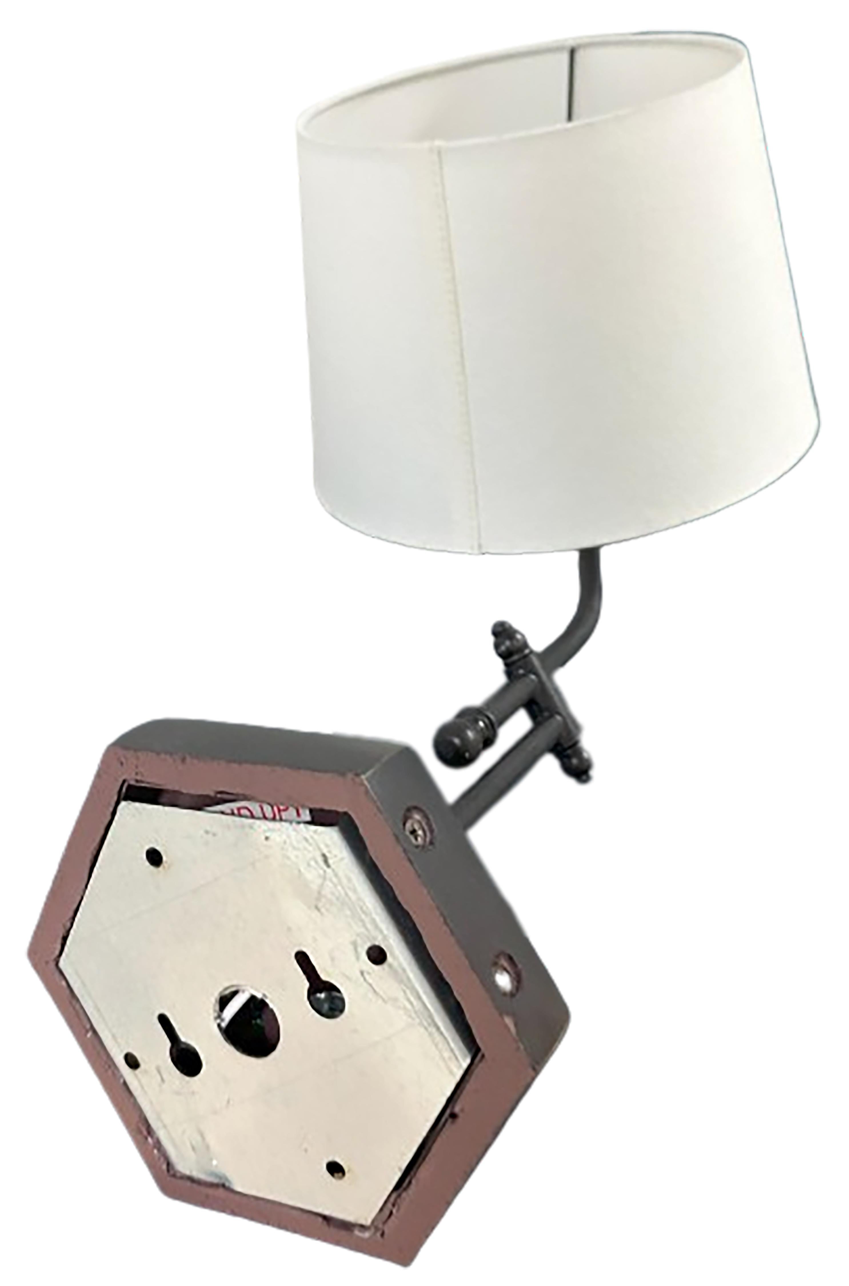 Contemporary Pair of Wall Mounted Bedside Lamps For Sale