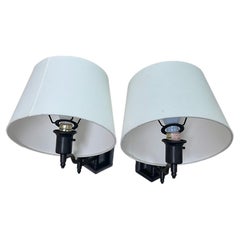 Pair of Wall Mounted Bedside Lamps