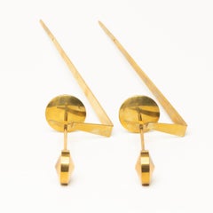 Pair of Wall Mounted Candle Holders by Pierre Forssell