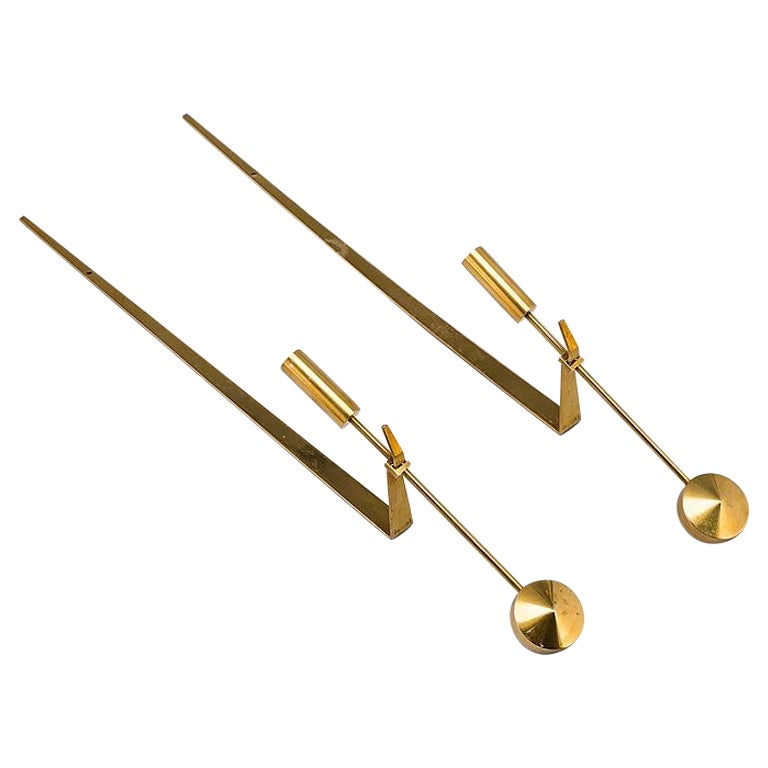Pair of Wall Mounted Candle Holders by Pierre Forssell