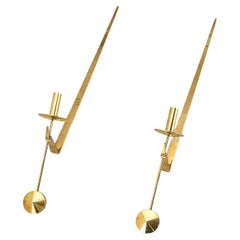 Pair of Wall Mounted Candle Holders by Pierre Forssell