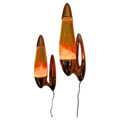Paar wandmontierte Larvenlampen