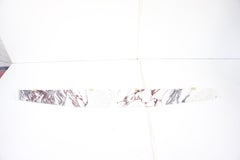 Coppia di console a muro in marmo e ottone "Ali d'angelo" di Lorenzo Ciompi, 2022