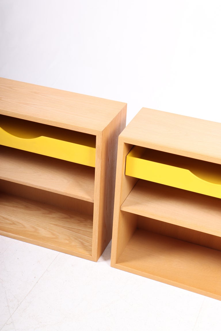 Pair of Wall Mounted Nightstands in Oak by Børge Mogensen, Made in