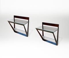 Pair of Wall-Mounted Side Tables by Pierluigi Giordani, 1950s