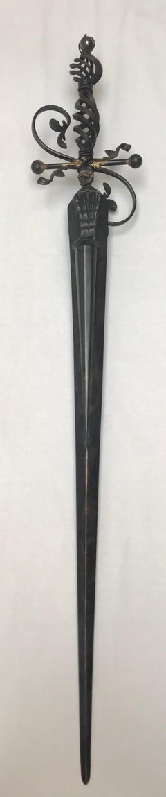 Pair of Wall Mounted Sword Sconces, Mark Brazier-Jones, 1991