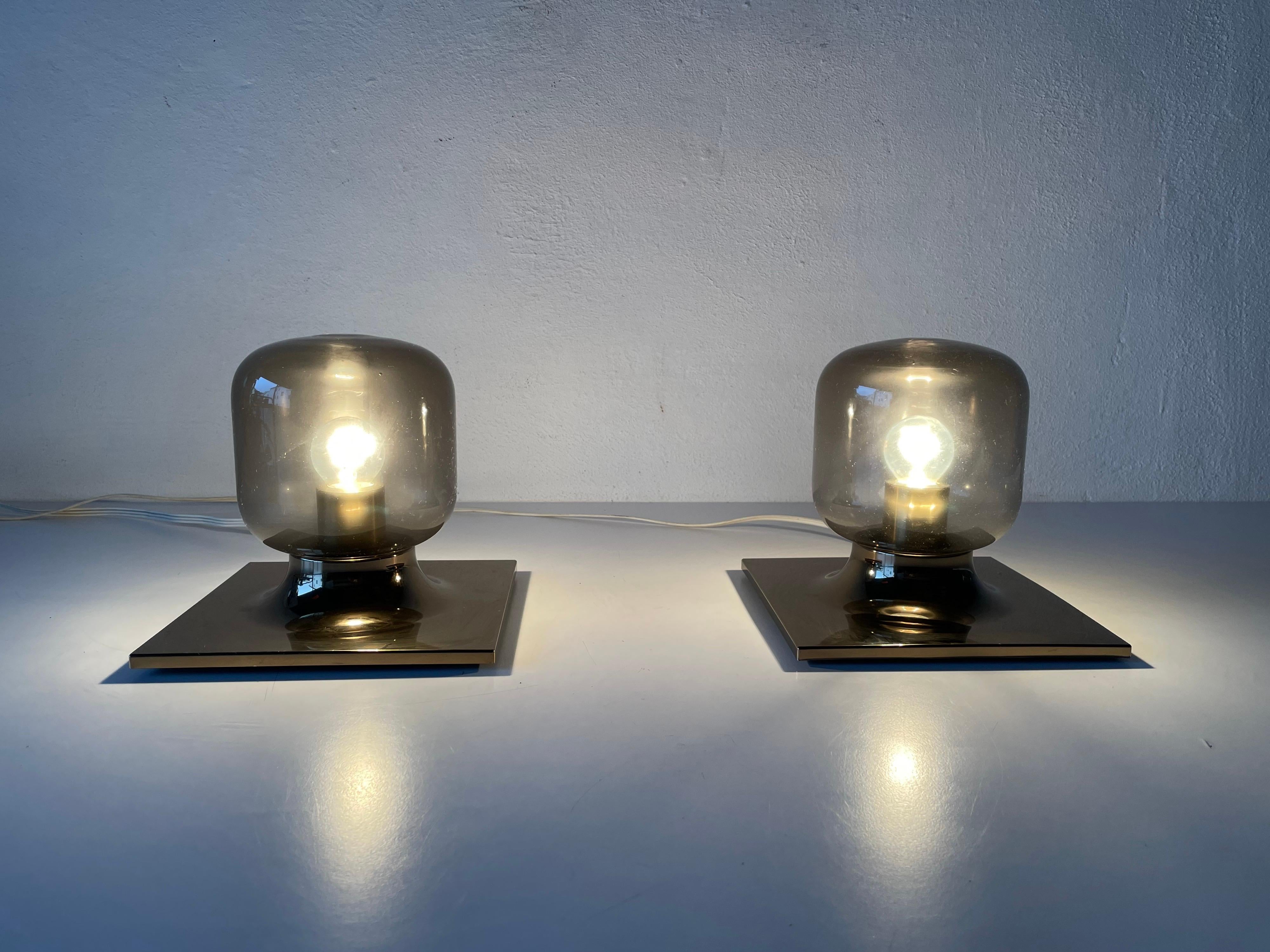 Pair of Wall or Ceiling Lamps by Motoko Ishii for Staff, 1960s, Germany 4