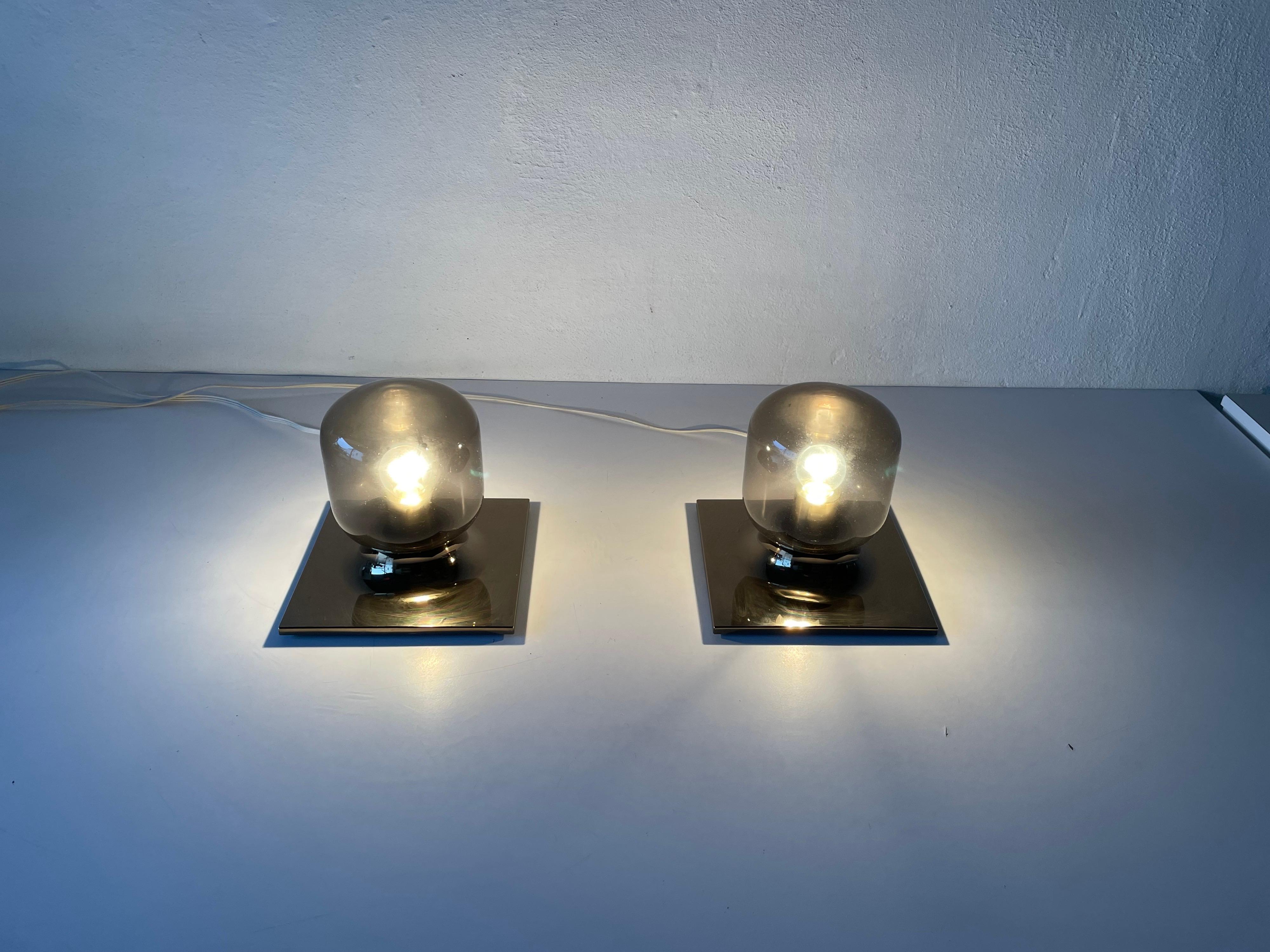 Pair of Wall or Ceiling Lamps by Motoko Ishii for Staff, 1960s, Germany 8