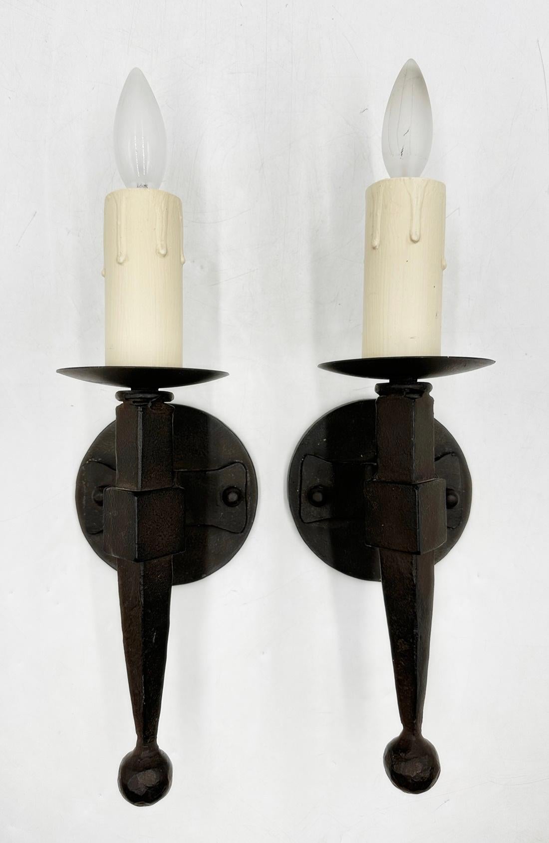 American Pair of Wall Sconces by Paul Ferrante, USA 2009 For Sale