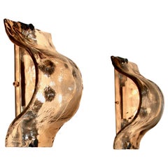 Pair of Wall Sconces, Carlo Nason for Mazzega