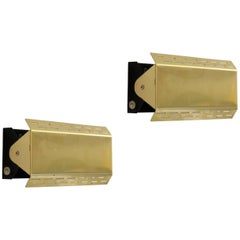 Pair of Wall Sconces in Brass, Norway by Høvik Lys, 1980s