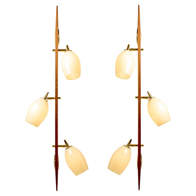Pair of Wall Sconces in the Style of Paavo Tynell, 1950s For Sale