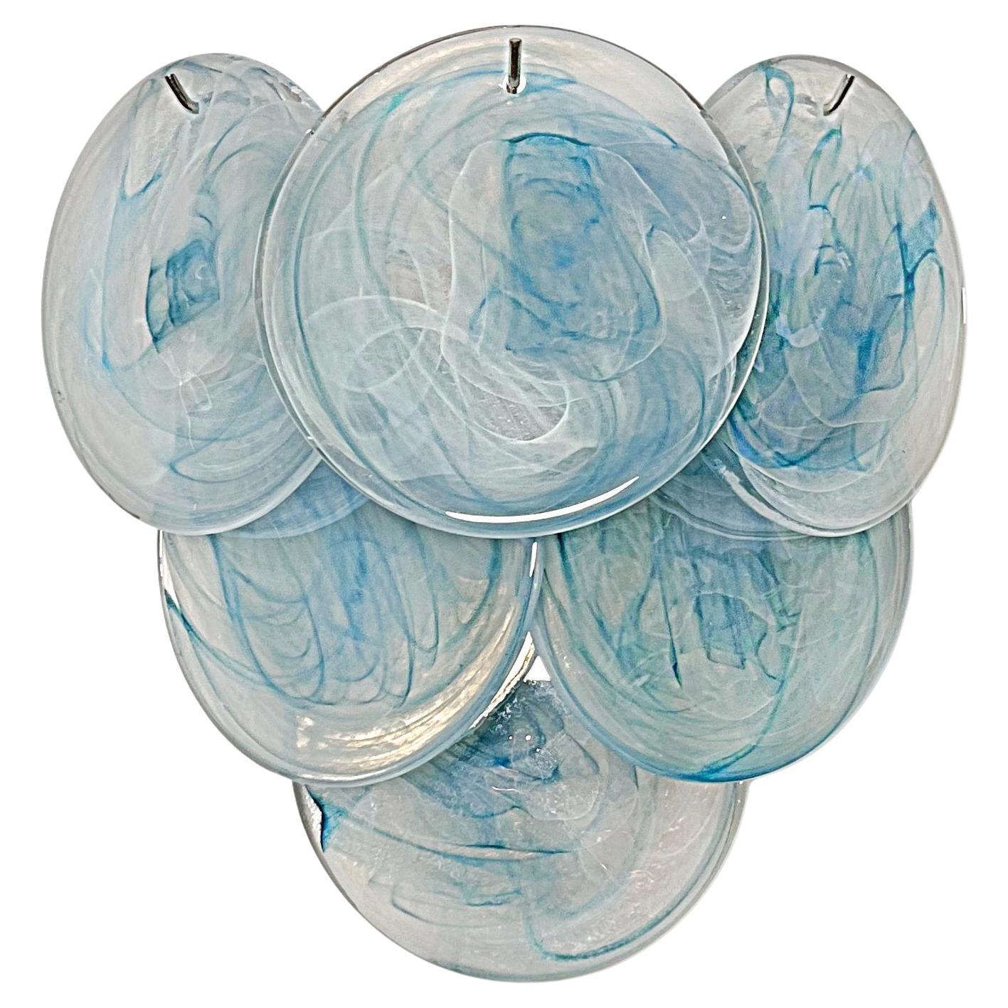 Paire d'appliques murales à disques de Murano en vente 5