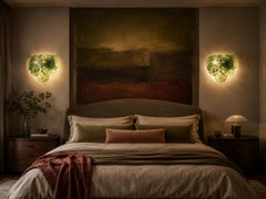Pair of Wall Sconces Murano Discs