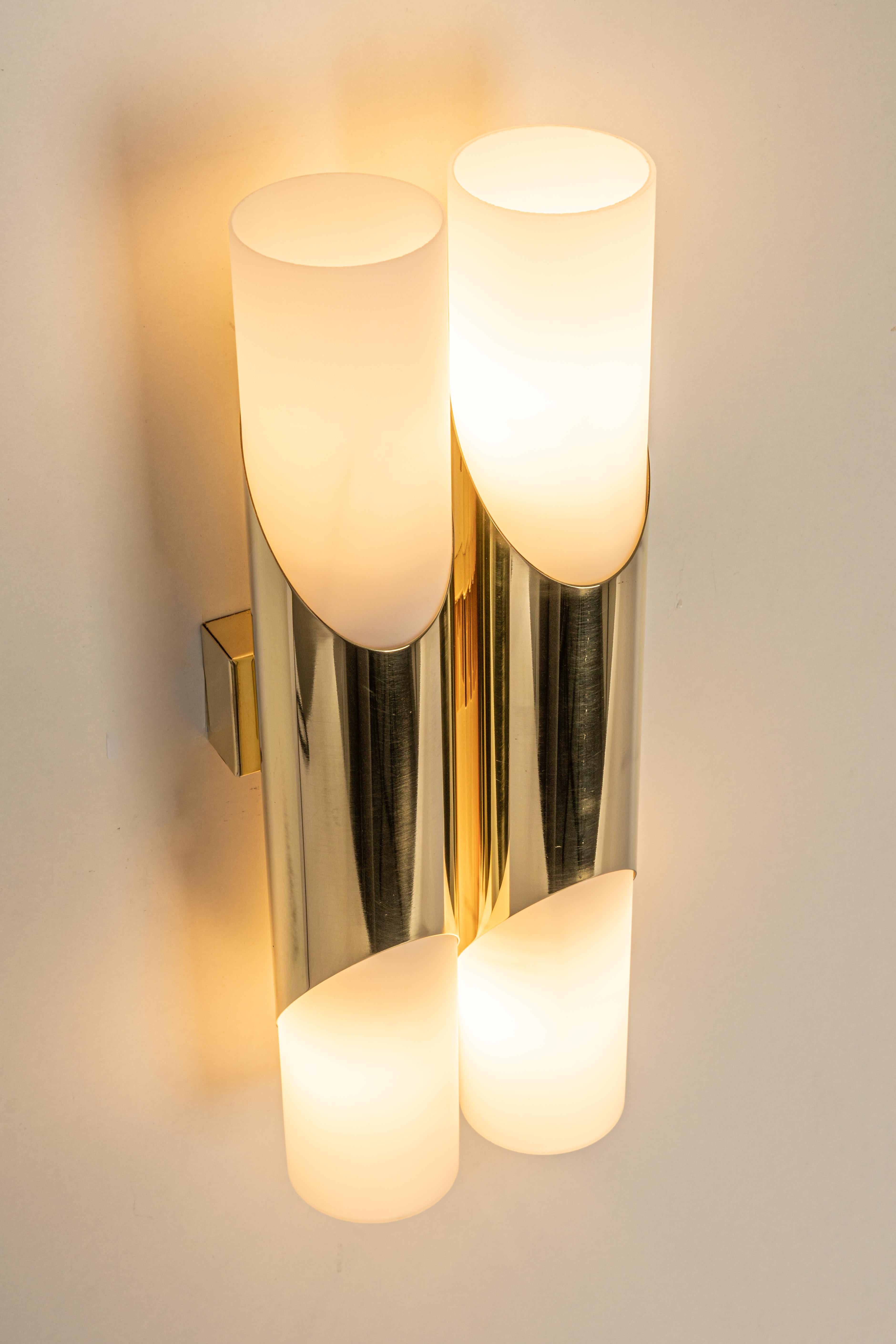 Pair of Wall Sconces or Wall Lights in the Style of RAAK, Germany, 1970 For Sale 4