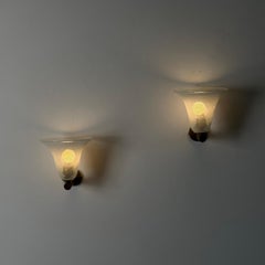 Pareja de Apliques "Torcello" atribuidos a Carlo Scarpa para Venini, años 40