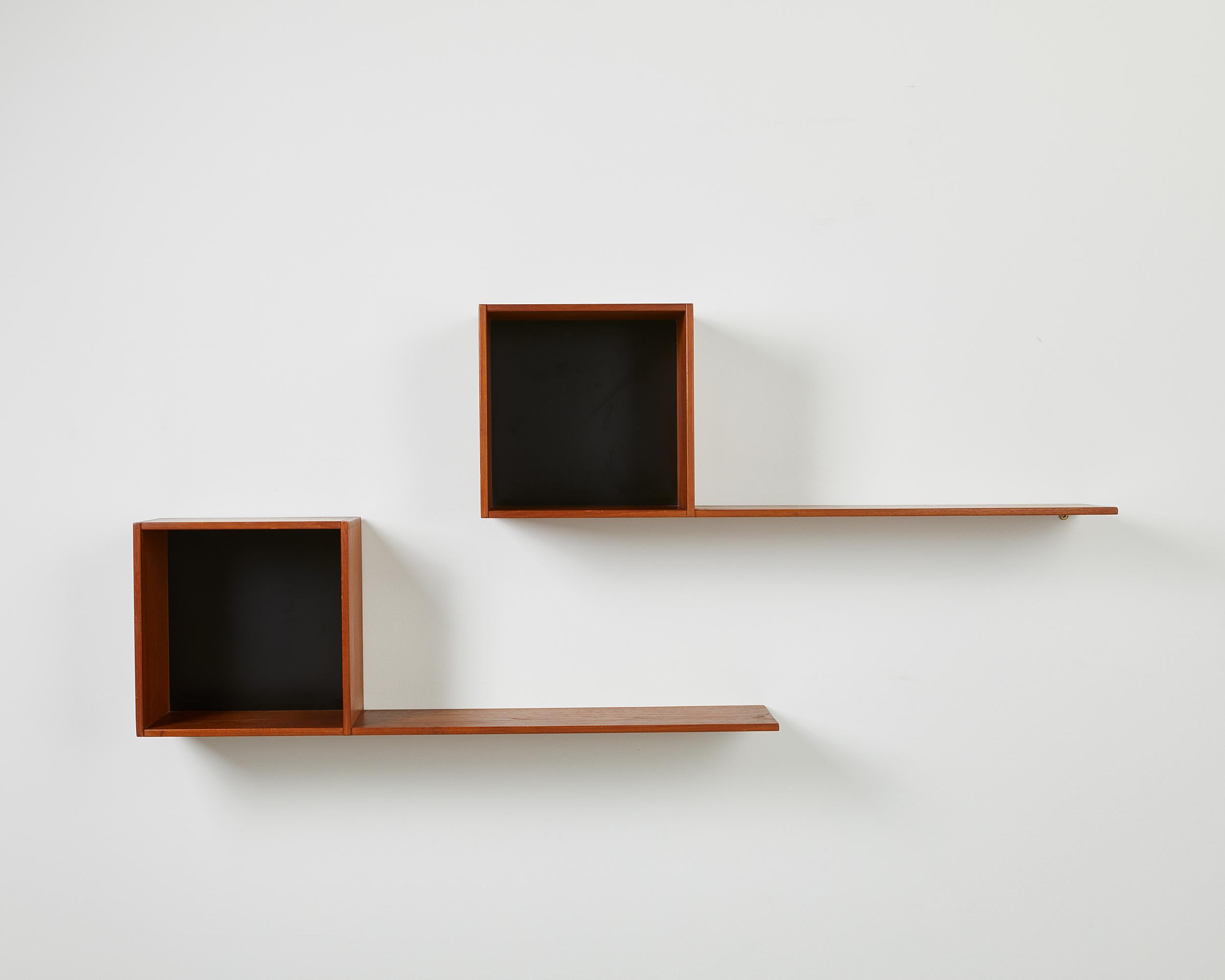 Pair of Wall Shelves, Anonymous, Sweden, 1950’s In Good Condition For Sale In Stockholm, SE