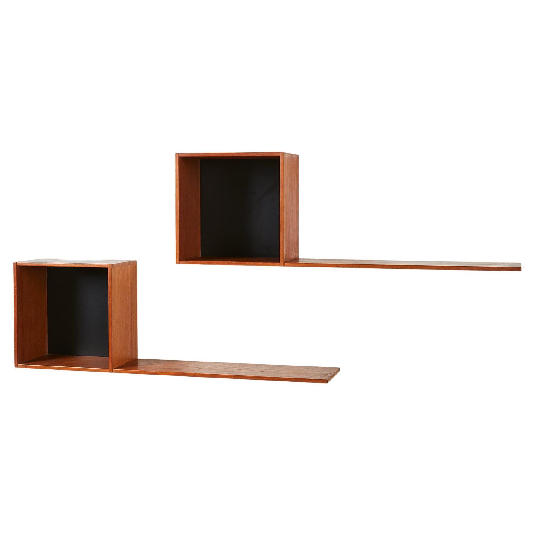 Pair of Wall Shelves, Anonymous, Sweden, 1950’s For Sale