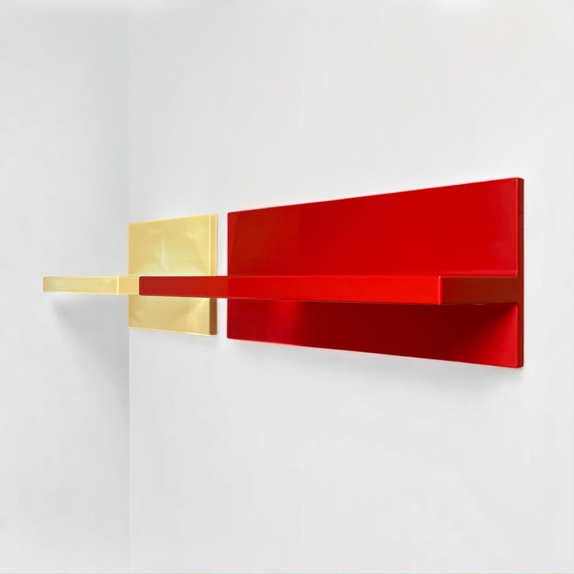 Pareja de estanterías de pared de Marcello Siard para Kartell Diseño italiano de los años 70 finales del siglo XX en venta