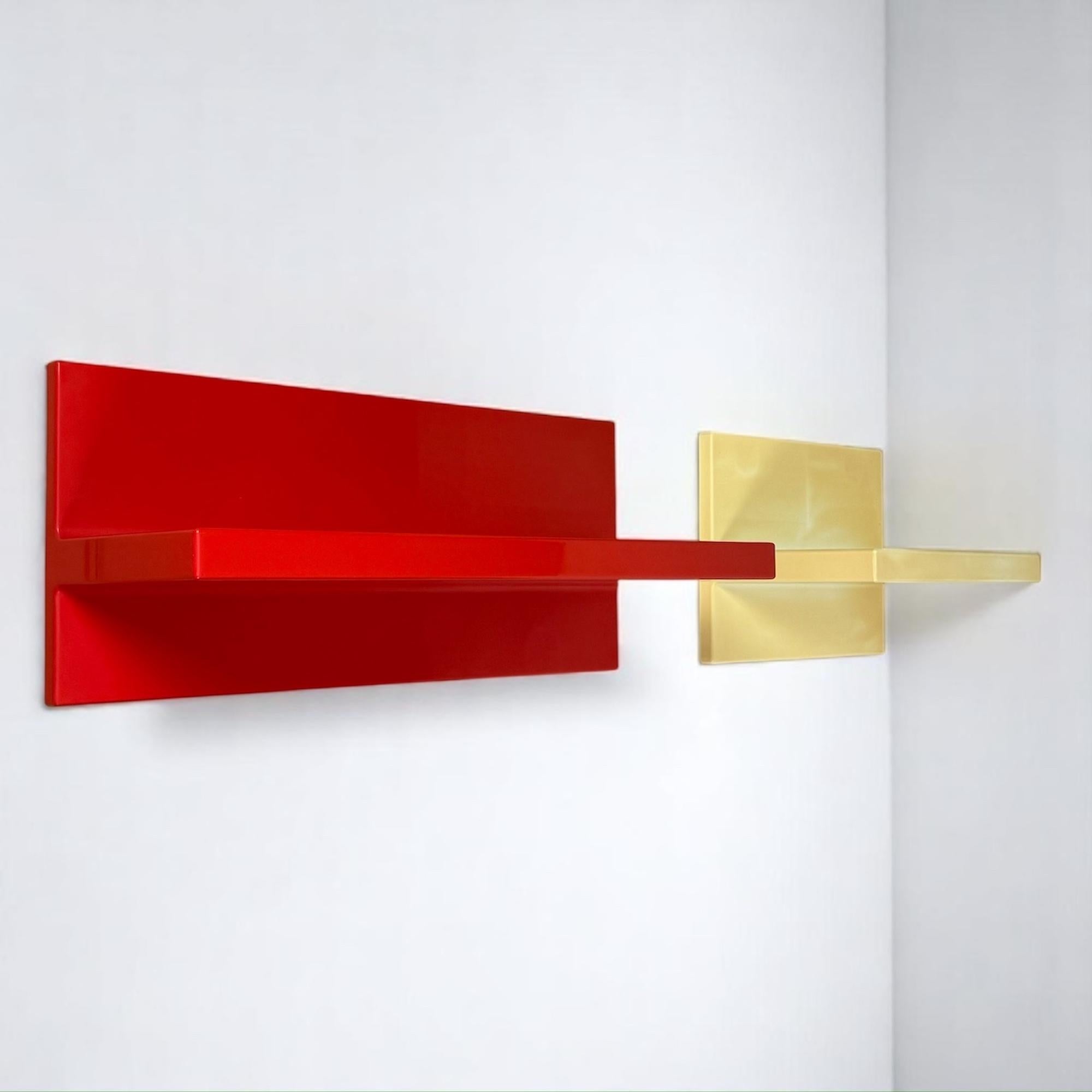 Pareja de estanterías de pared de Marcello Siard para Kartell Diseño italiano de los años 70 Plástico en venta