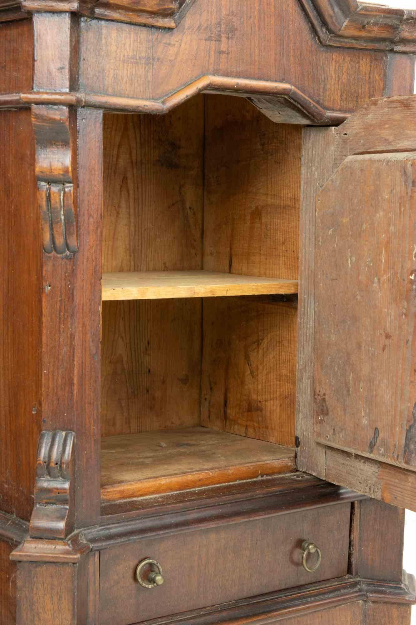 Pareja de muebles altos con puerta y cajón, Italia, principios del siglo XX en venta 5
