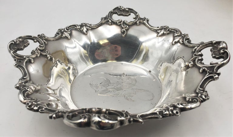 Pair of Wallace Sterling Silver Centerpieces Bowls in Grande Baroque Pattern '?' For Sale 3