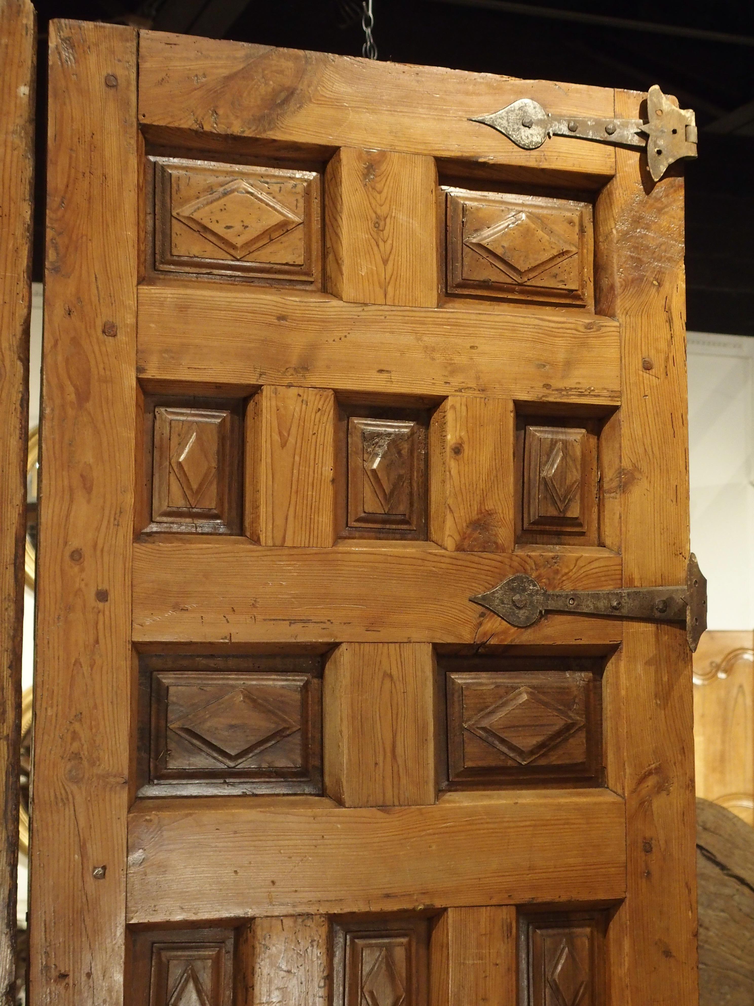 Pair of Walnut and Pine Doors from Spain, circa 1800 11