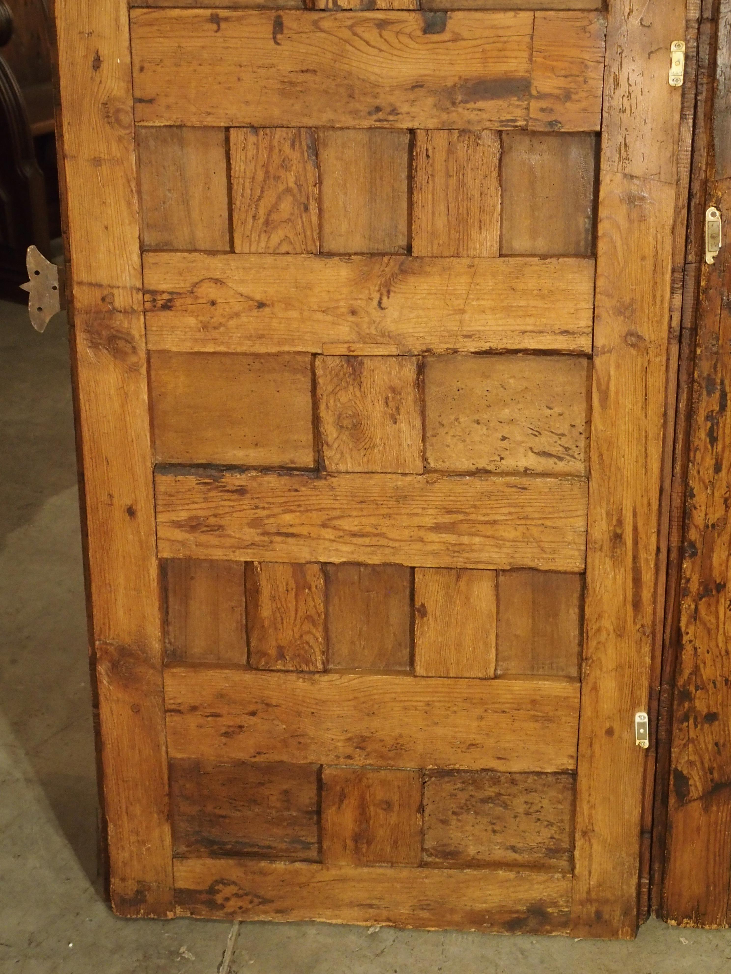 Pair of Walnut and Pine Doors from Spain, circa 1800 1