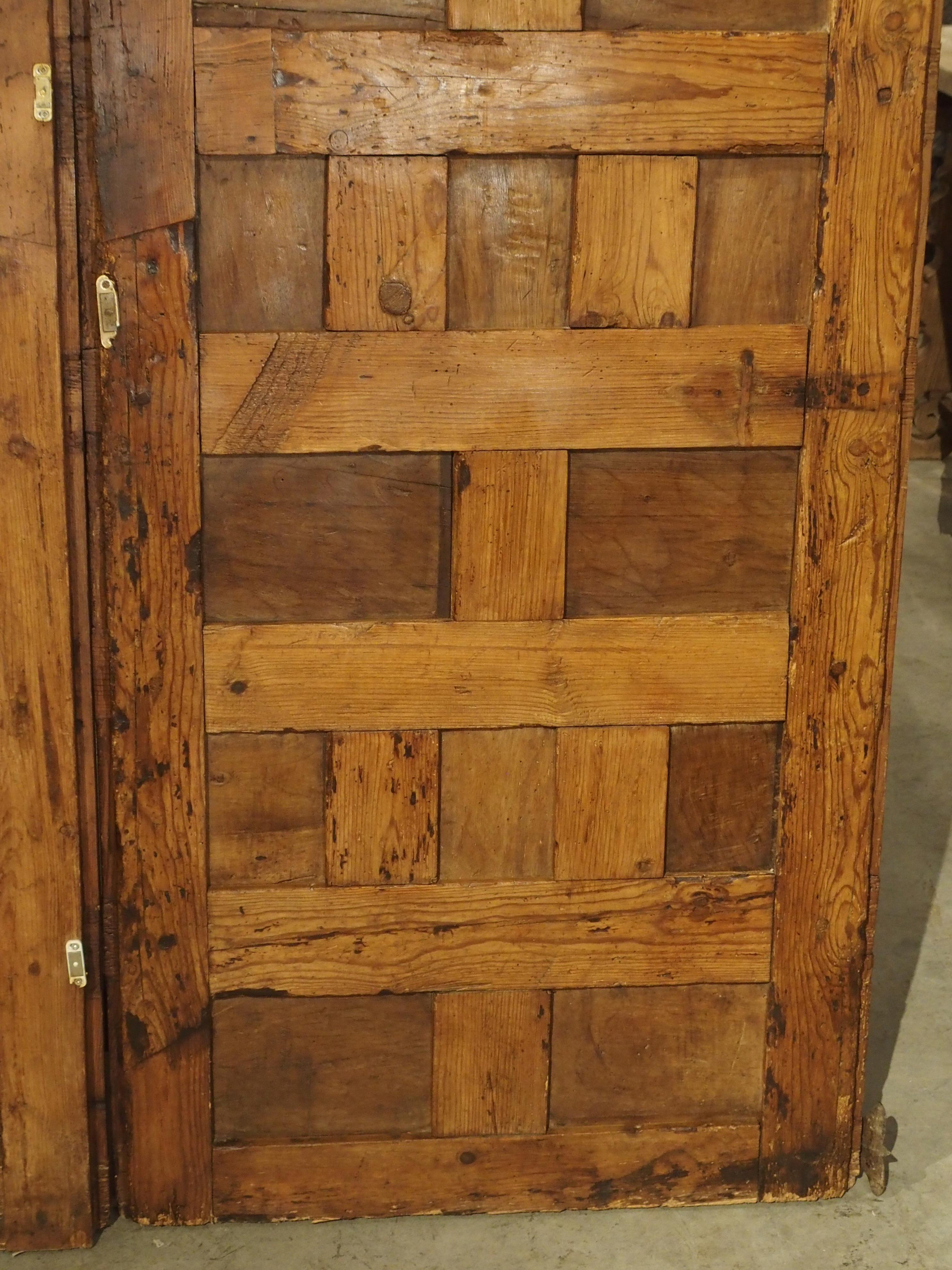 Pair of Walnut and Pine Doors from Spain, circa 1800 2