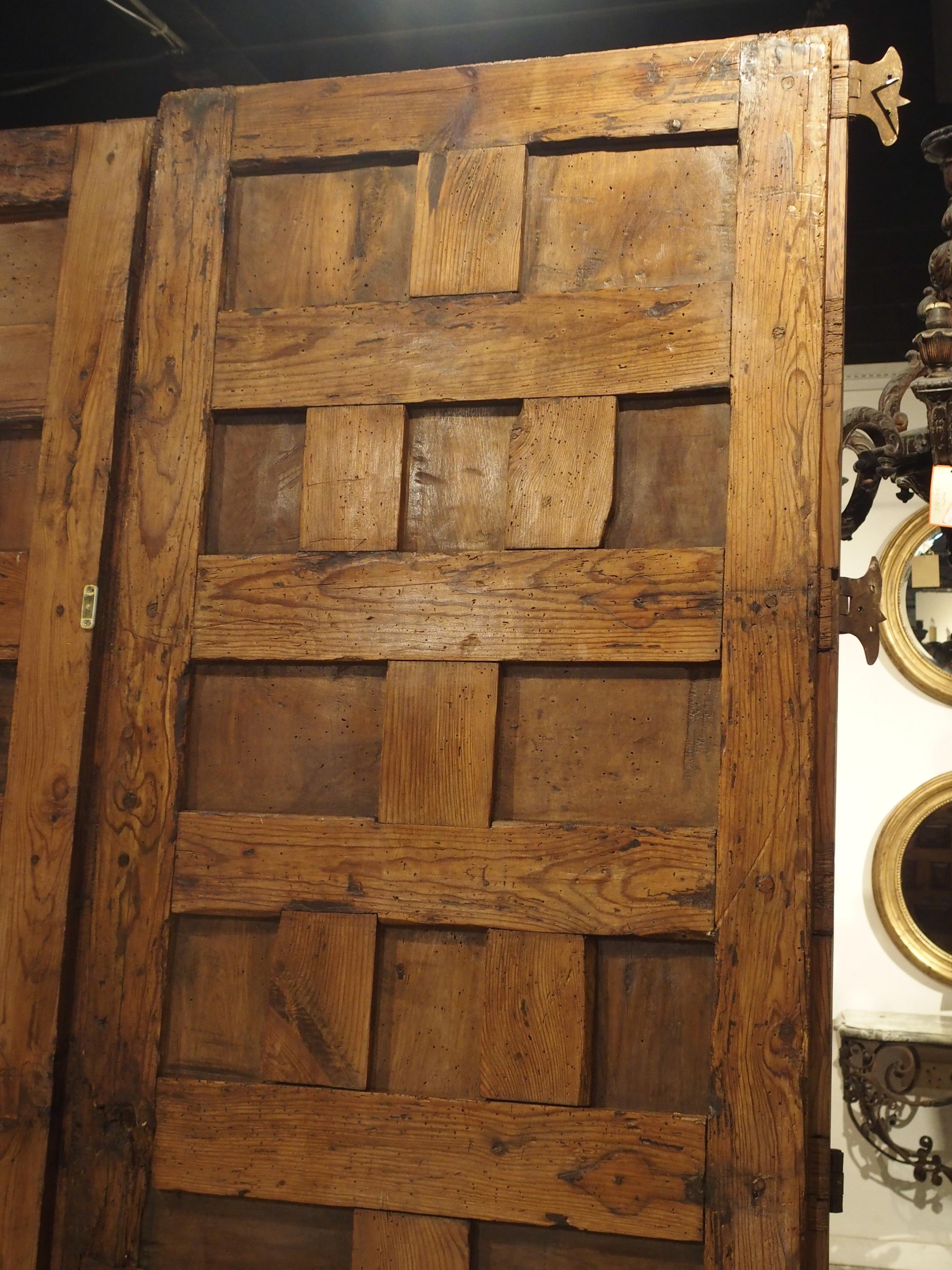 Pair of Walnut and Pine Doors from Spain, circa 1800 4