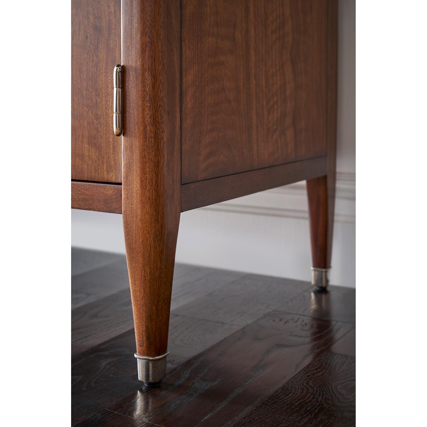 Vietnamese Pair of Walnut Art Deco Cabinets For Sale