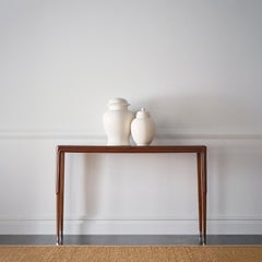 Pair of Walnut Art Deco Console Tables