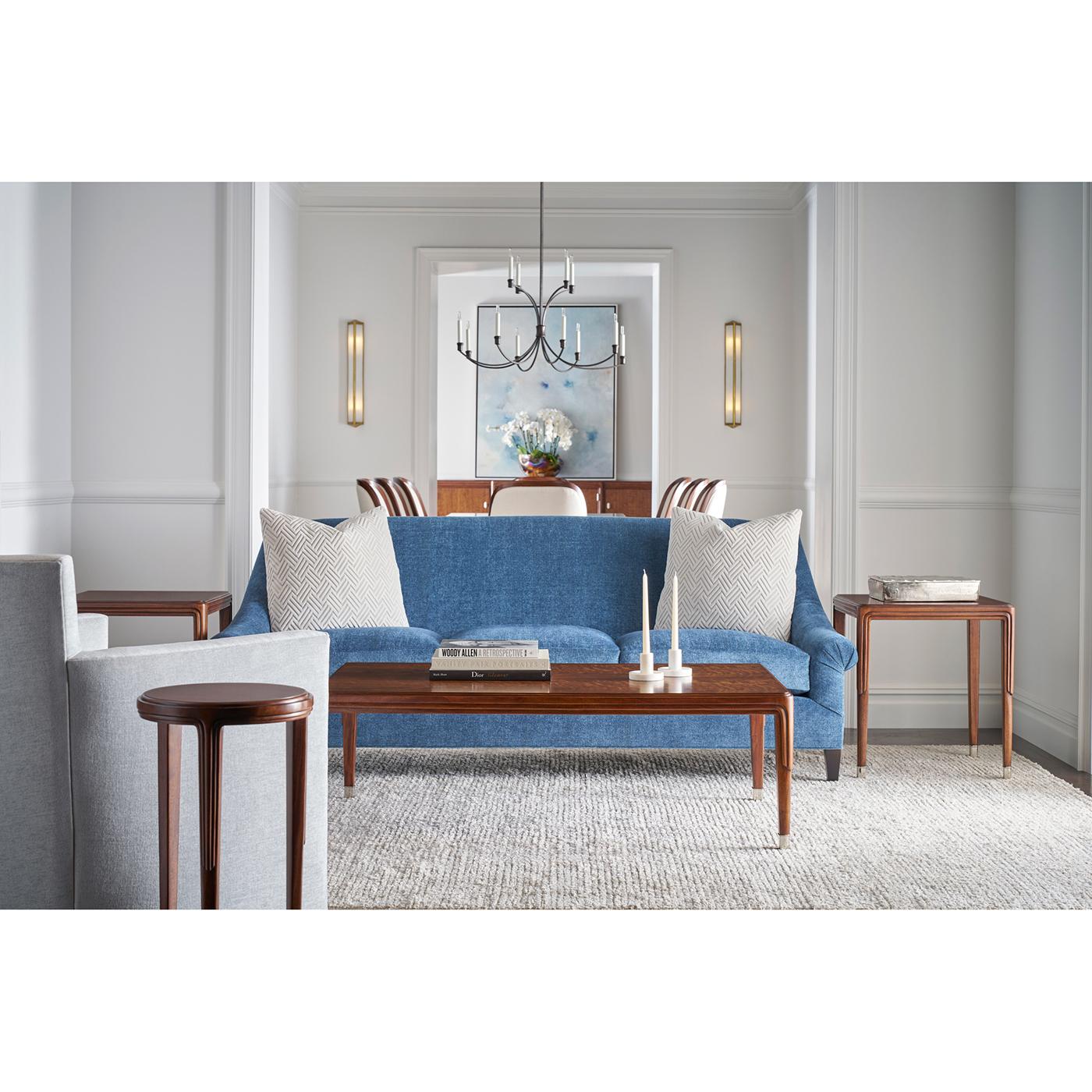 Paire de tables d'appoint rondes Art déco en noyer en vente 1