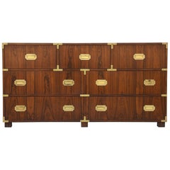 Pair of Walnut Baker Chests of Drawers