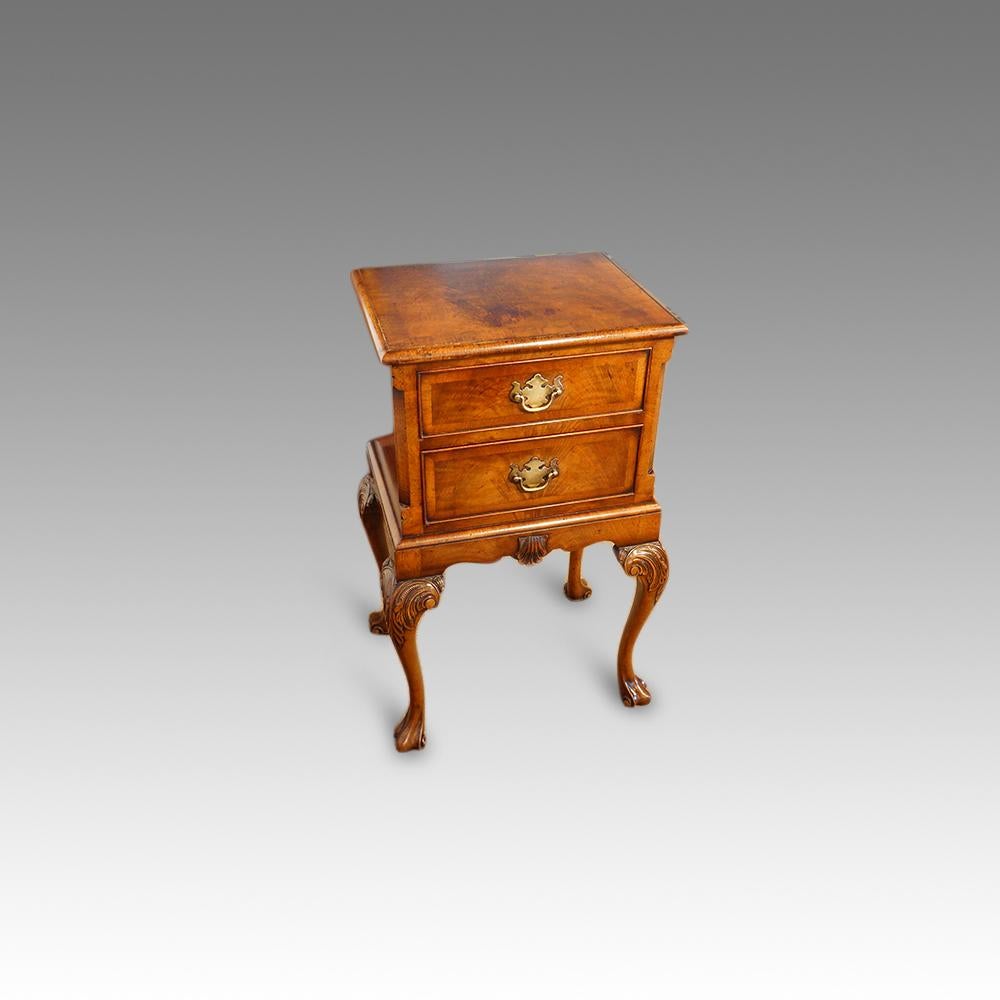 George I Pair of Walnut Bedside Cabinets