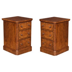 Pair of Walnut Bedside Chests