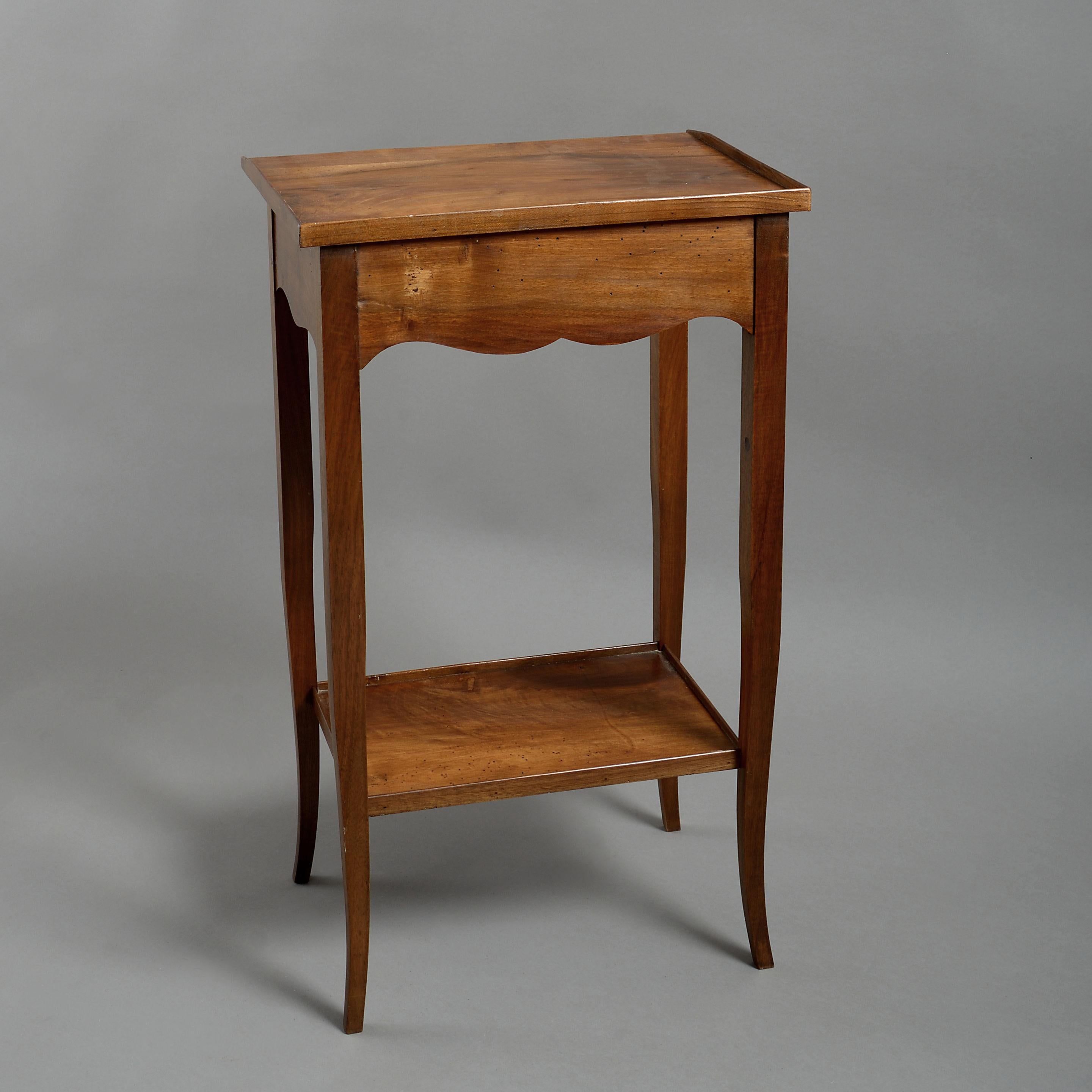 Pair of Walnut Bedside Tables in the Louis XV Manner In Good Condition In London, GB