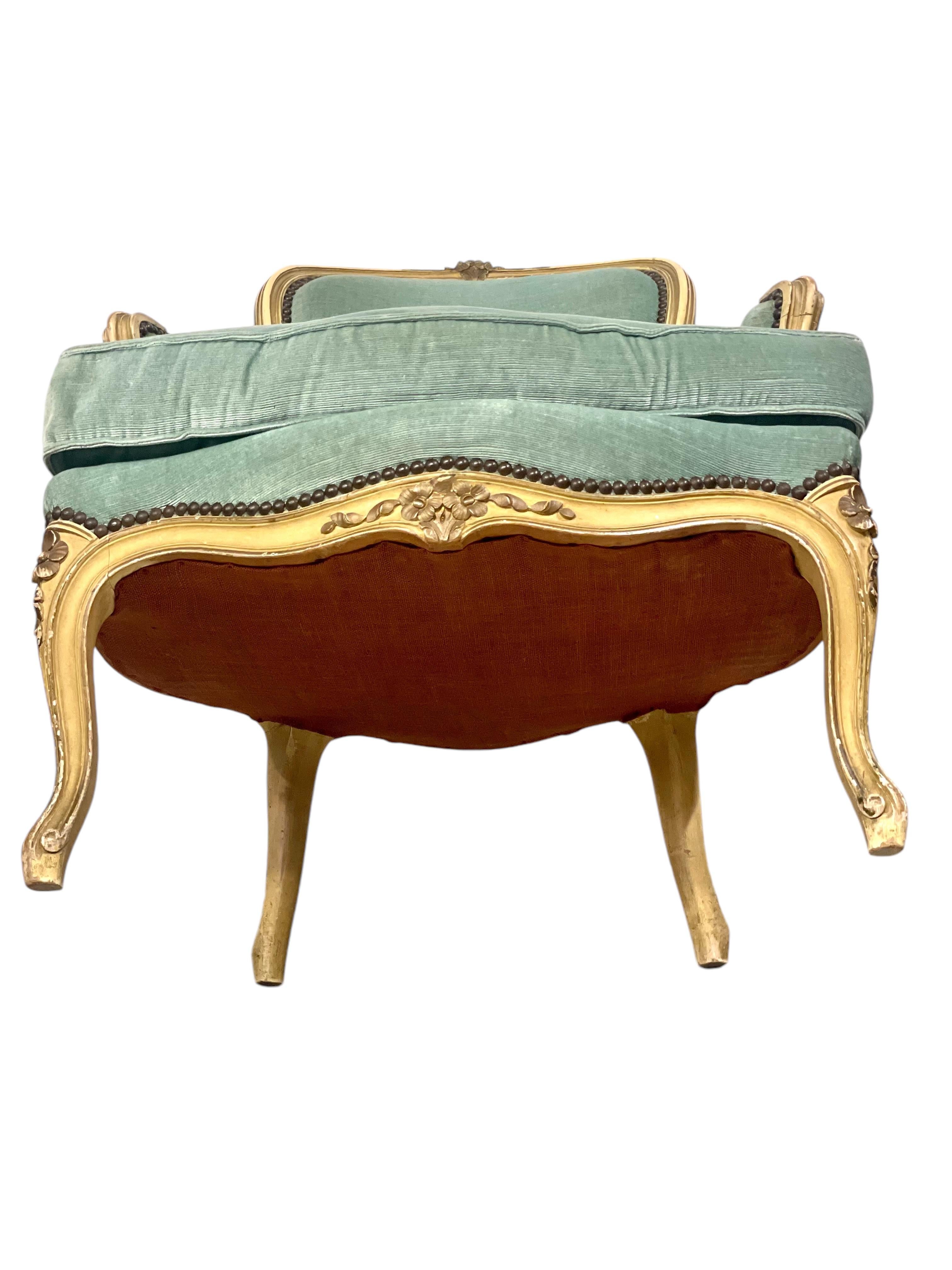 Paire de fauteuils Bergere en noyer, France 19ème siècle 14