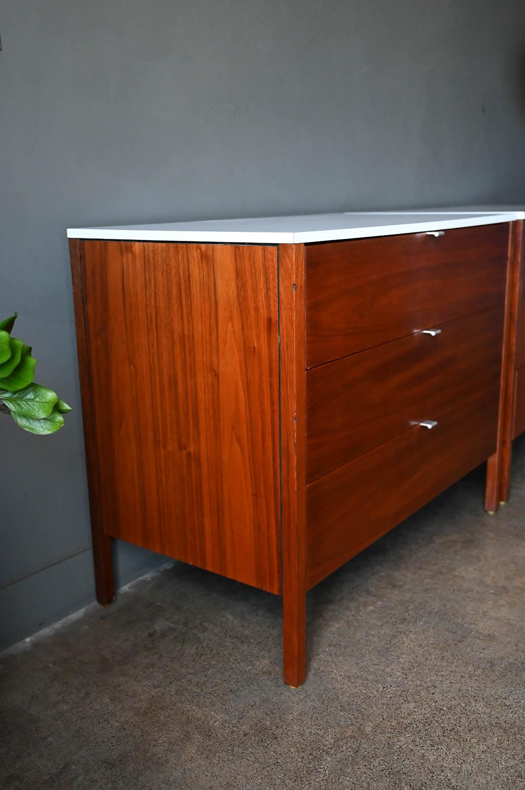 Pair of Walnut Cabinets by Florence Knoll, ca. 1960 4