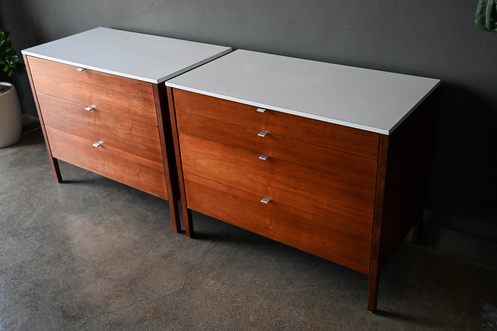 Pair of Walnut Cabinets by Florence Knoll, ca. 1960 1