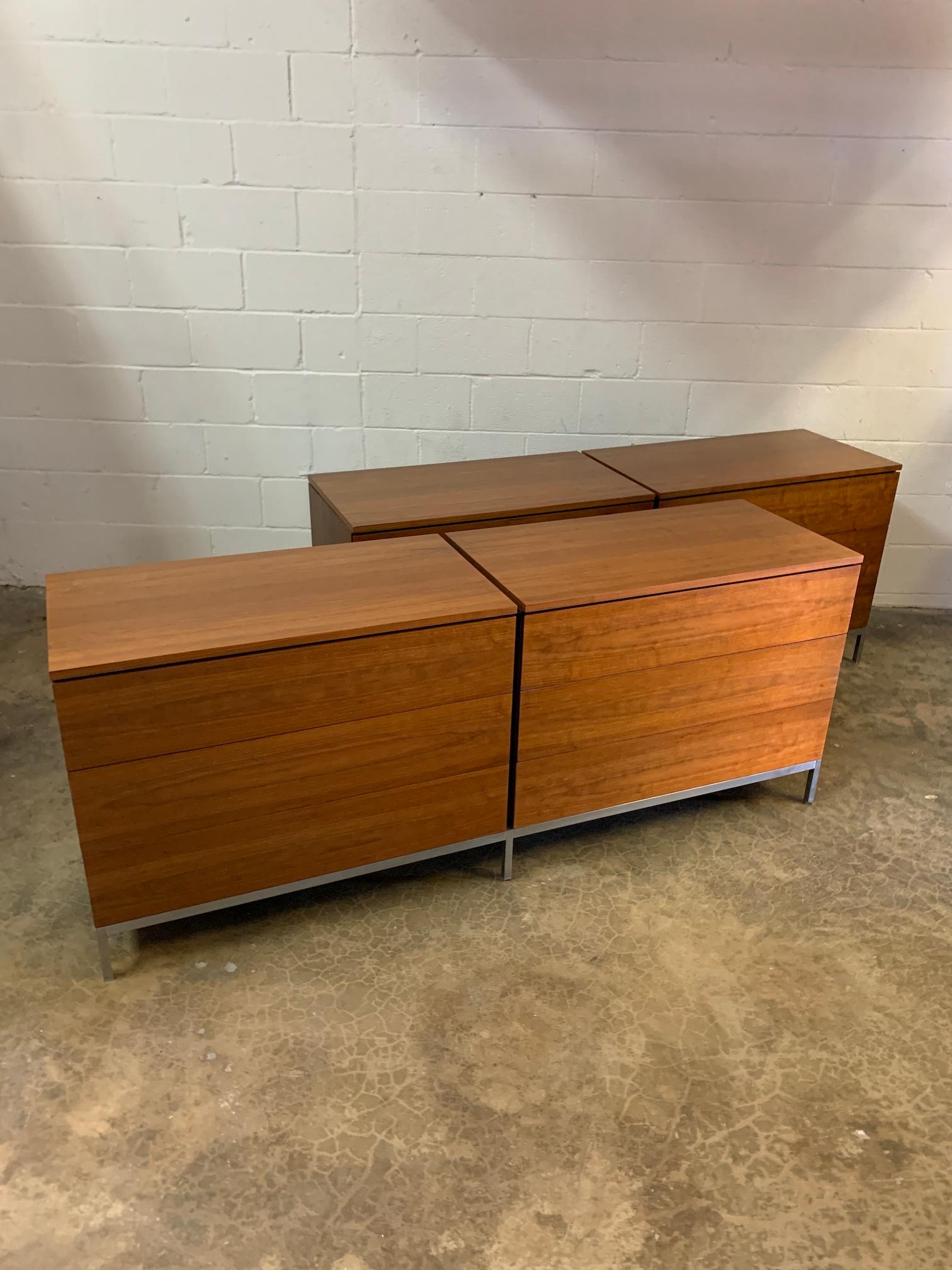 Pair of Walnut Chests by Florence Knoll for Knoll 10