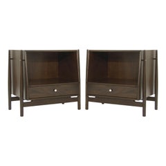 Pair of Walnut End Tables by Kipp Stewart, 1950s