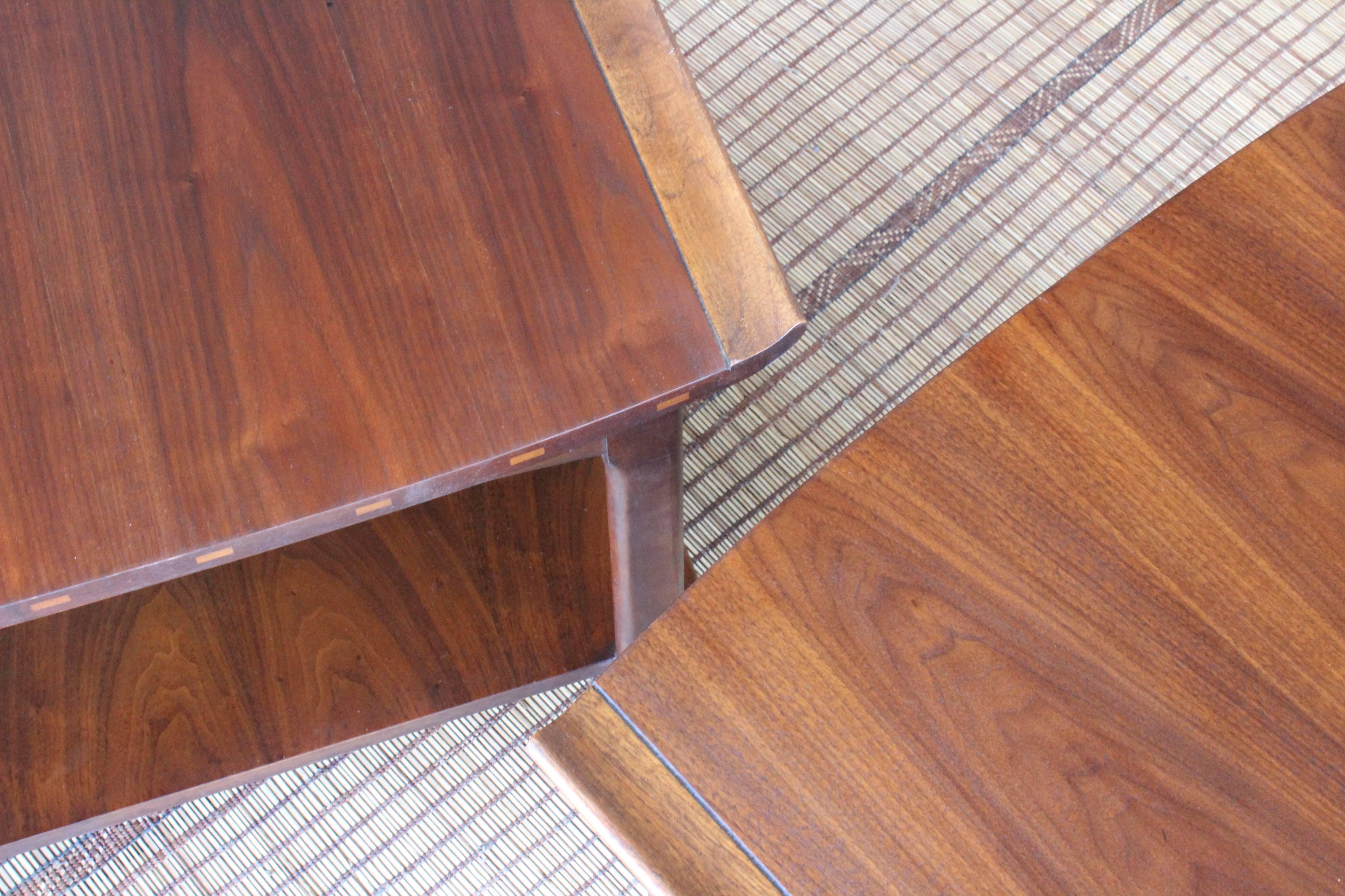 Mid-Century Modern Pair of Walnut End Tables by Lane, 1960s