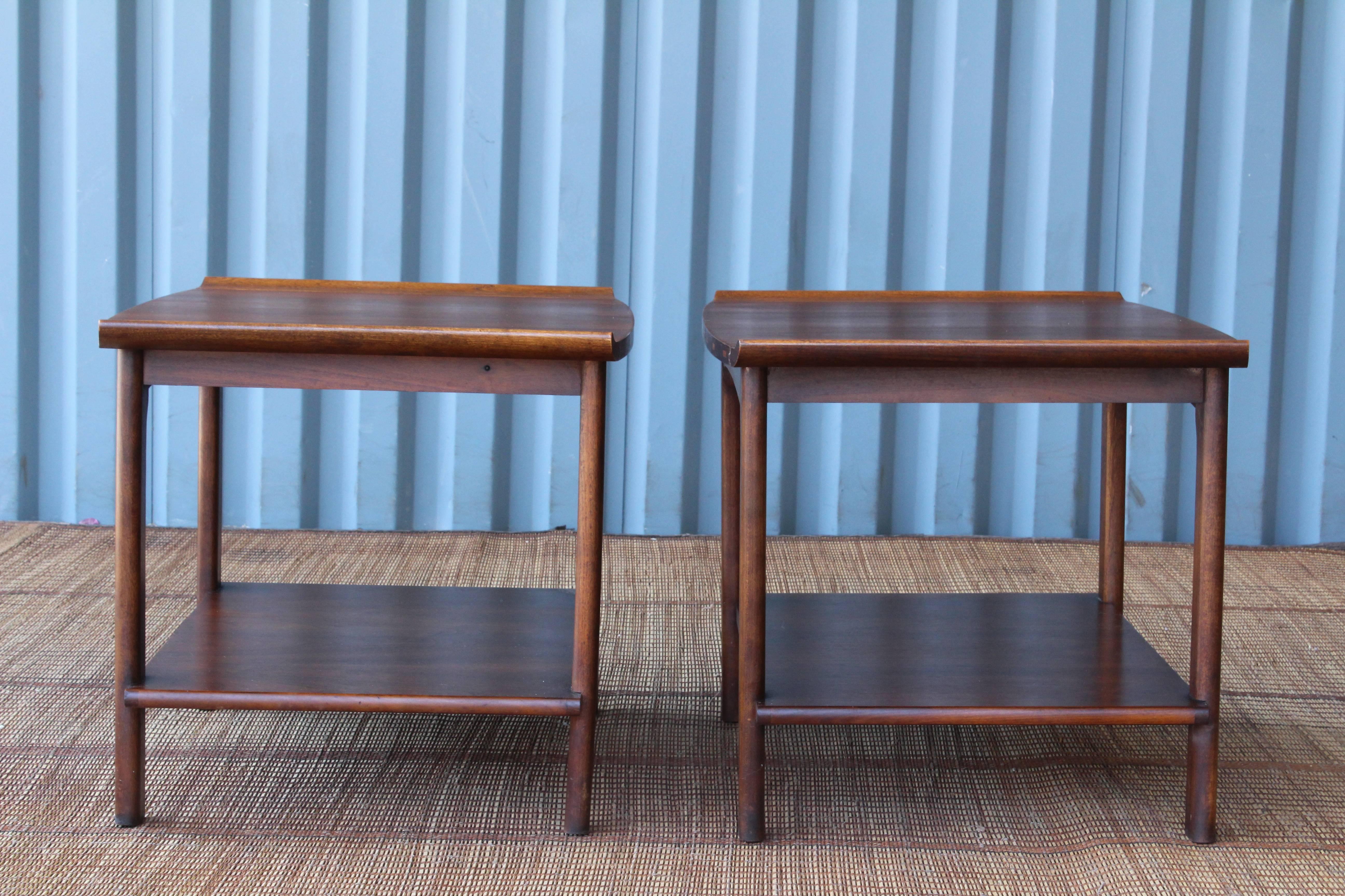Pair of Walnut End Tables by Lane, 1960s 1