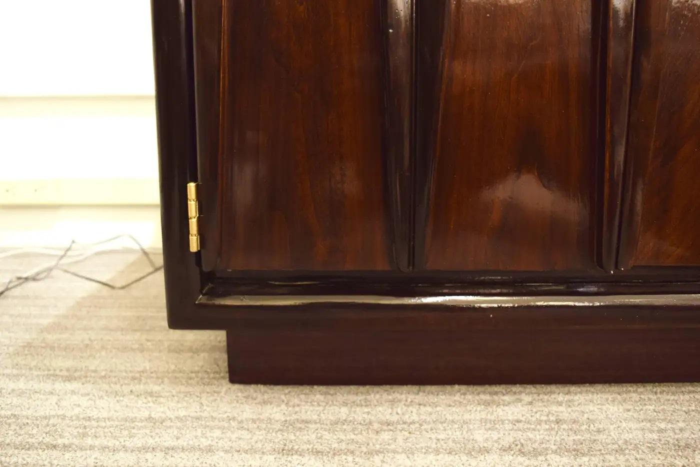 Pair of Walnut Harvey Probber Style End Tables For Sale 1
