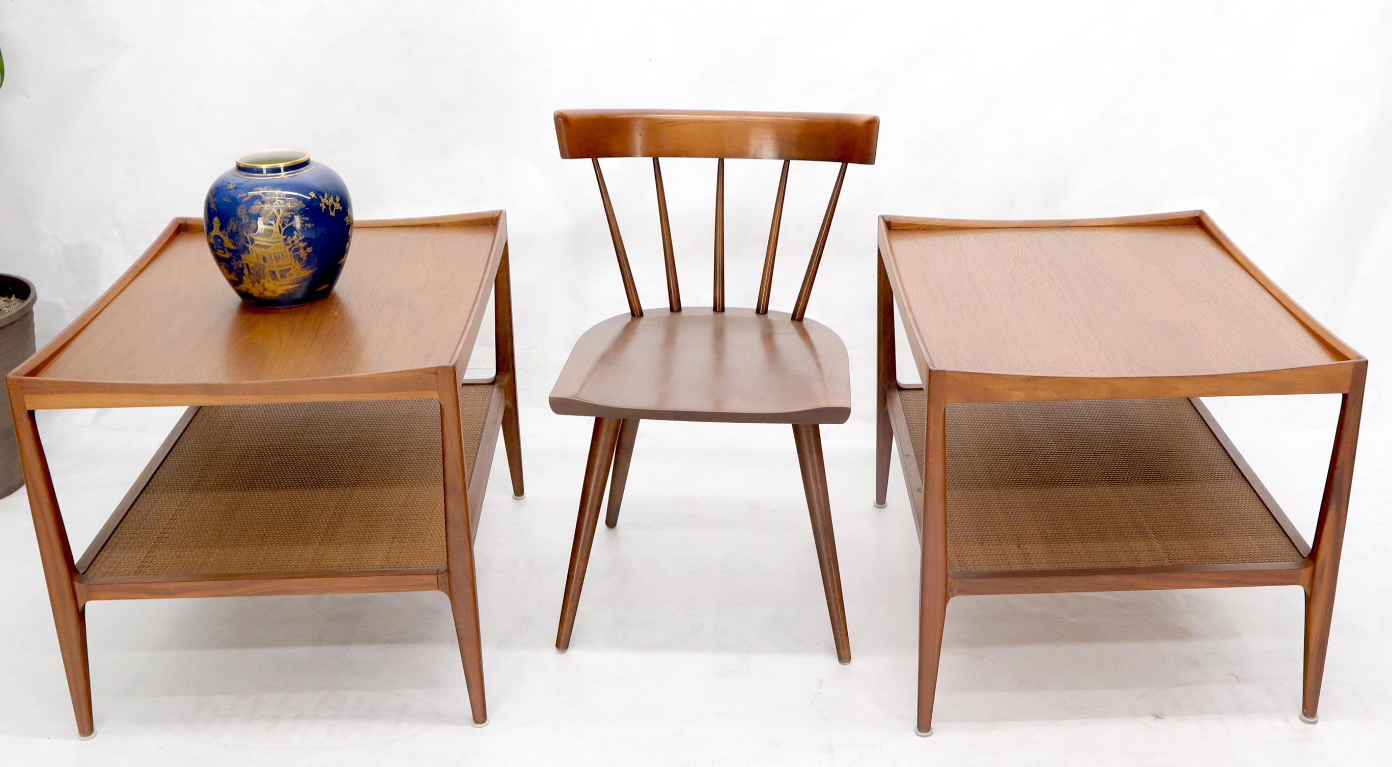 Pair of Mid-Century Modern side end table attributed to Drexel.