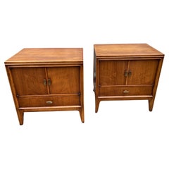 Pair of Walnut Night Stands by Century Furniture Company