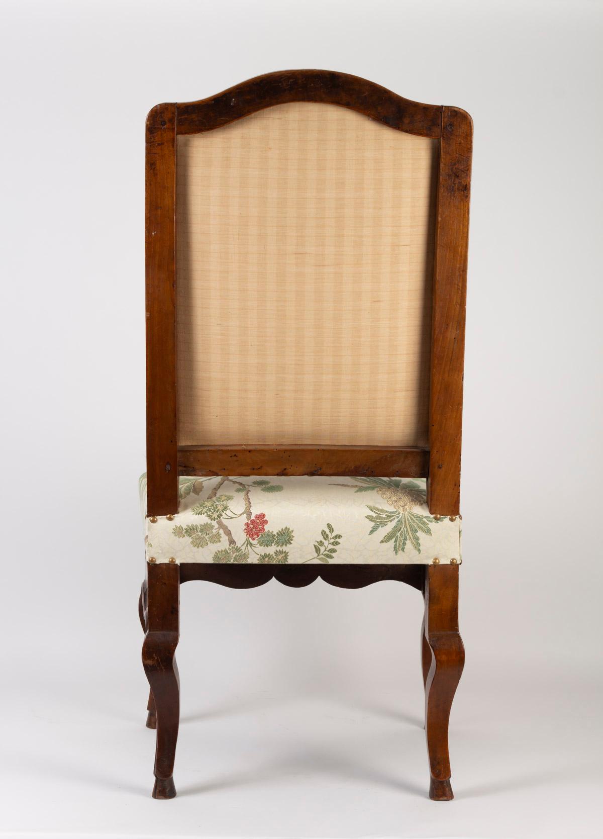 Pair of Walnut Provençal Chairs, 18th Century Period 1