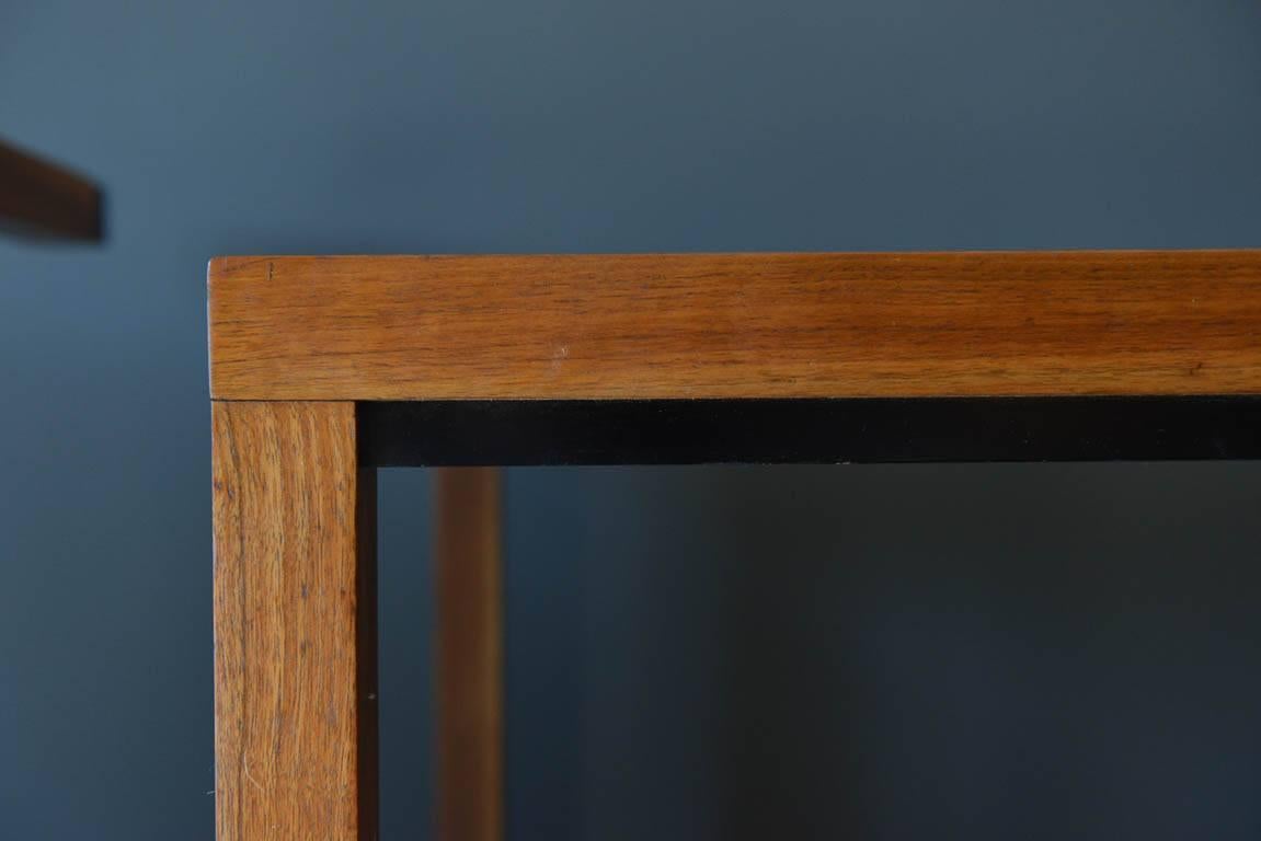 American Pair of Walnut Side Tables by Directional, circa 1970